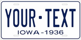 Iowa 1936 Personalized Tag Vehicle Car Auto License Plate - £13.37 GBP