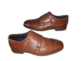 Cole Haan Jefferson Grand Double Monk Strap British Tan Color Sz 10.5 MSRP $300 - £34.17 GBP