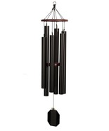 WIND CHIME AQUA TUNE ~ Textured Black 51 inch Amish Handmade in USA Recy... - £248.37 GBP