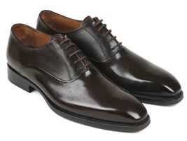 Paul Parkman Mens Shoes Oxfords Brown Plain Toe Leather Handmade 5661-BRW - £327.66 GBP