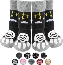 PUPTECK Anti Slip Dog Socks 2 Pairs with Double Grippers for - £13.04 GBP