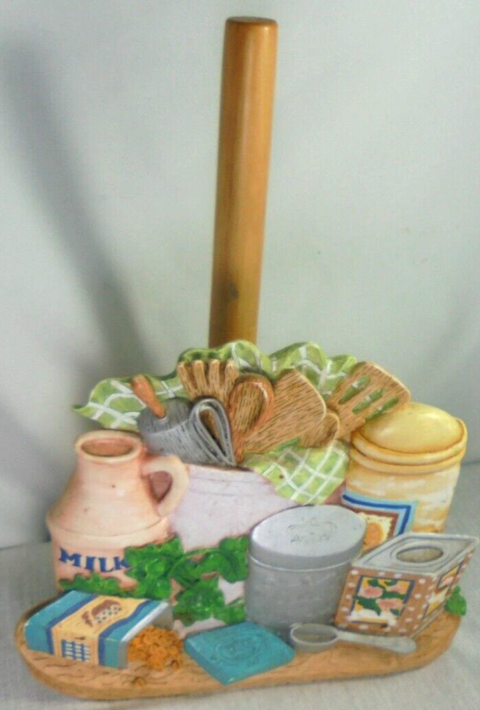 Paper Towel Holder Countertop Kitchen Utensils Milk Spices Home Decor - $10.38