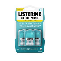 Listerine Cool Mint Pocketpaks Breath Strips Kills Bad Breath Germs, 24-Strip Pa - £13.62 GBP