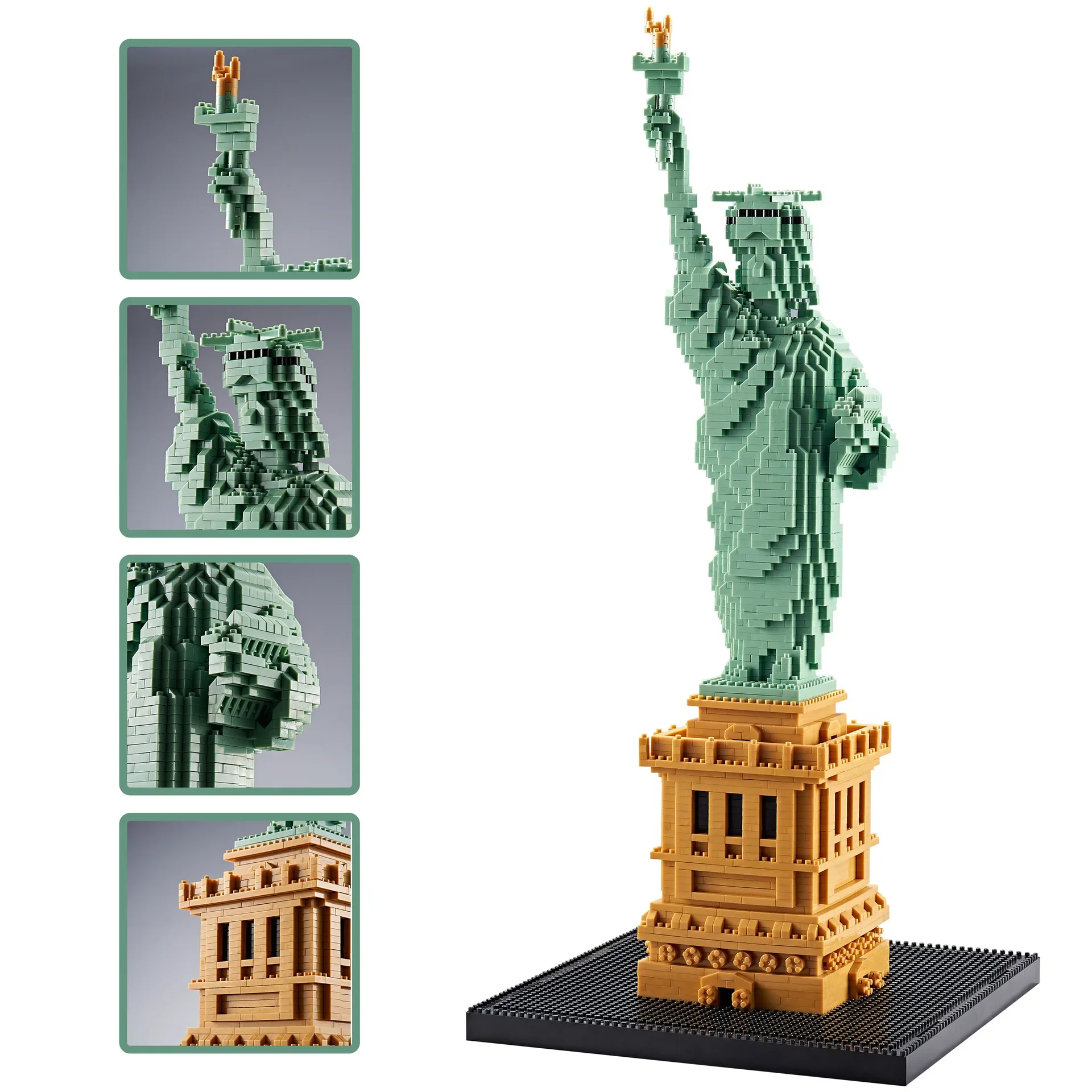 World Architecture Liberty Enlightened USA Statue of Liberty Micro Mini Building - £47.45 GBP