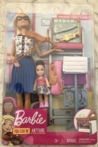 Blond Barbie Music Teacher &amp; Student Doll Play Set With Instruments &amp; Chalkboard - £27.93 GBP