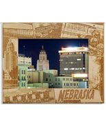 Nebraska Collage Laser Engraved Wood Picture Frame Landscape (4 x 6) - $29.99