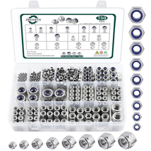 750PCS SAE &amp; Metric Nylon Lock Nuts Kit - 304 SS, Standard Thread, M2-M1... - $73.53 CAD