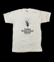 Vintage 1992 Bad Habits Certified Remote Control Op T-Shirt Single Stitc... - £23.60 GBP