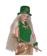 &#39;ST PATTY&#39; TUX STYLE 4 PC Set Halter Top Hat Cuffs for Barbie Tressy or ... - $19.99