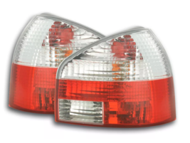 FK Pair Rear Lights Tail Lamps Audi A3 8L 96-02 red white crystal edition LHD - £96.04 GBP