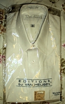 Men's Dress Shirt- Short Sleeve Dress Shirt By Van Heusen - White (15.5) - $12.00