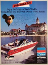 1989 Print Ad Cobia Boats Official Boat of Walt Disney World Resort - £10.89 GBP