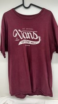VANS Mens “OFF THE WALL” Skate Tee Shirt - Large, Auburn Color - $9.85