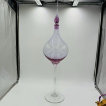 Global Views Art Glass Genie Bottle Decanter Julia Buckingham Large 29in... - $405.00