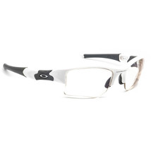 Oakley Men&#39;s Sunglasses Frame Only 24-426 Flak White/Matte Gray Half Rim 63 mm - £91.91 GBP