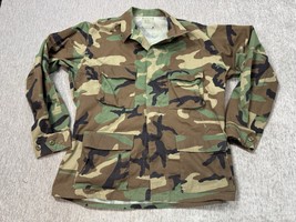 US Military Jacket Men Large Regular Woodland Camo Ripstop Combat Paintb... - $33.90 CAD