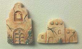 2 southwestern refrigerator magnets native american style pueblo house c... - $3.00