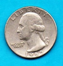 1965 Washington Quarter - Circulated Minimum Wear  - $7.99