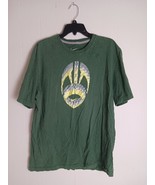 Nike Shirt Men&#39;s XL Green Football Graphic Short Sleeve Crew Neck Texture - $231.68 MXN