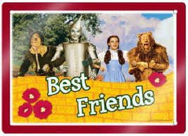 The Wizard of Oz Dorothy, Scarecrow, Tin Man and Lion Metal Tin Sign NEW... - $9.74