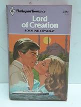 Lord Of Creation [Mass Market Paperback] Rosalind Cowdray - £2.33 GBP