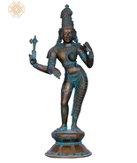 12'' Hindu Deity Ardhanarishvara Standing | Bronze | Home Decor| Shiva Idol - $1,899.00