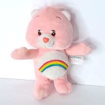 Care Bears Baby Pink Rainbow Cheer Bear 2003 Heart 7&quot; Stuffed Animal - €13,00 EUR