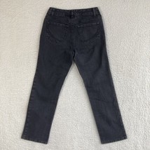 Sonoma Original Straight Jean Womens 4 Short Black Stretch Denim Pant 29x29 - £6.94 GBP