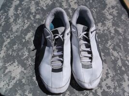 MENS BLACK AND WHITE PUMA BASKET BALL SNEAKERS TENNIS SHOES 12 - $26.61