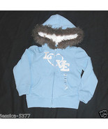 babyGap Fleece Blue Hoodie Coat Faux Fur Size 12-18 Months NWT - £19.18 GBP