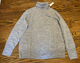 NEW GAP Women’s Merino Turtleneck Sweater Size Large Light Heather Gray NWT - £37.36 GBP