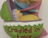 Midwest Cradled in Love Mom and Dad with Baby Christmas Ornament  - £8.78 GBP