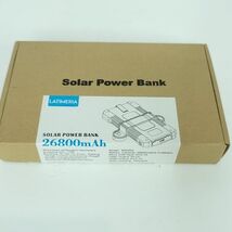 26800Mah Solar Power Bank RED Battery Pack Solar Charger Flashlight &amp; Su... - $55.82 CAD