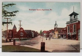Hagerstown Md Postcard Washington Square c1910 R.M. Hayes &amp; Bros. Hagerstown  - £11.95 GBP