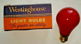 Vtg 1950&#39;s Westinghouse Standard Base &quot;Red Light District&quot; 40W Light Bulbs U114 - £13.36 GBP