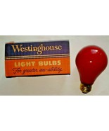 Vtg 1950&#39;s Westinghouse Standard Base &quot;Red Light District&quot; 40W Light Bul... - £13.50 GBP