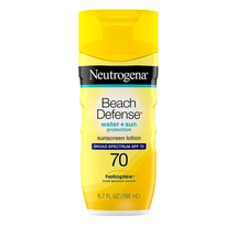 Beach Defense Water-Resistant Face &amp; Body SPF 70 Sunscreen Lotion with Broad Spe - £10.57 GBP
