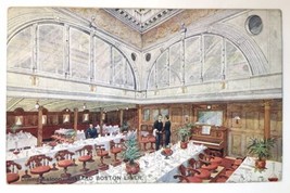 Dining Saloon in Cunard Boston Liner Antique PC Ship Boat Steamer Unposted - £11.97 GBP