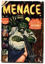 Menace #3-1953-Atlas Classic Everett WEREWOLF cover Pre-Code Horror - £226.71 GBP