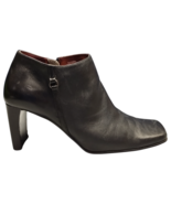 Bandolino Urbane Leather Boots Womens Size US 9M Black Ankle Zip Booties... - $745.78 MXN