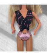 ASHA/Shani Barbie Doll Beach Streak 1992 MATTEL 3457 ANIMAL PRINT SWIMSU... - $24.05 CAD