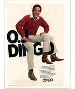 1981 Dingo Boots OJ Simpson 3 Leg Vintage Print Ad Western Cowboy Boot W... - $10.97