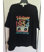Mens 3XL 100% Cotton &quot;Vintage 1954 Limited Edition&quot; Graphic T-Shirt - $350.51 MXN