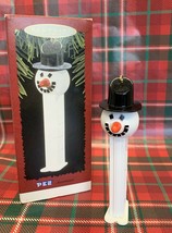 1996 Hallmark PEZ SNOWMAN Christmas Keepsake Ornament 4 1/2&quot; - £3.95 GBP