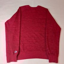 Champion Men's Red Cotton Blend Sweatshirt V-Notch Trim Shirt Size Large image 2