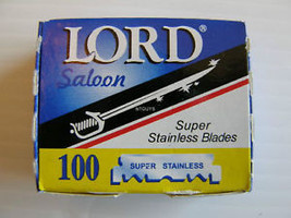 100 LORD Razor Blades Super Stainless Single edge blade - £5.39 GBP