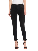 FRAME Womens Skinny Fit Jeans Le High Fringe Solid Washed Black Size 25 G042968X - £61.57 GBP