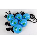 6 Blue Globe Shaped Sport Safe Boxes ~ Storage While Playing, Traveling ... - £7.66 GBP