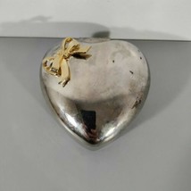 International Silver Company - Heart Shaped Trinket Jewelry Box - MIB - £10.68 GBP