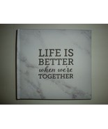 Habitat Photo Album Holds 200 6x4&quot; Photographs Marble Life is Better - T... - $40.43 CAD